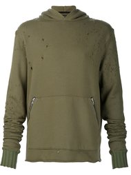 distressed hoodie Amiri