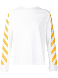 signature stripe sweatshirt Moncler X Off-White