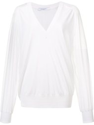 fine knit sheer sleeve sweater Givenchy