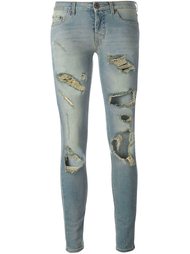 рваные узкие джинсы Off-White
