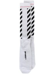 носки 'Brushed Diagonals' Off-White