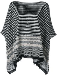 пончо с узором зигзаг Missoni