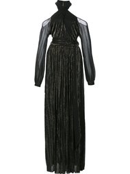 wrap neck floor-length gown Rosetta Getty