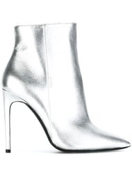 ботильоны на шпильке с эффектом металлик Pollini