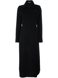 длинное двубортное пальто Ann Demeulemeester