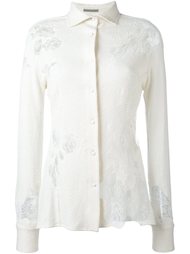 рубашка с кружевными деталями Ermanno Scervino