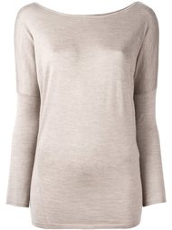 блузка с вырезом-лодочка Ralph Lauren Purple