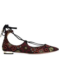 балетки с вышивкой Aquazzura