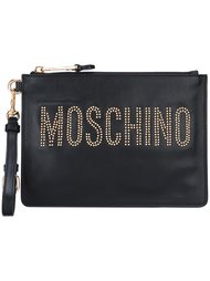 клатч с логотипом Moschino