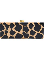 leopard pattern rectangular clutch Edie Parker