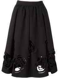 юбка с лазерной перфорацией MSGM