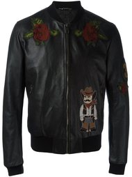 куртка-бомбер с заплаткой ковбоя Dolce &amp; Gabbana