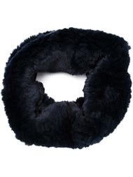 rabbit fur snood  Yves Salomon