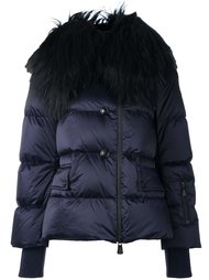 пуховик с меховым воротником Moncler Grenoble