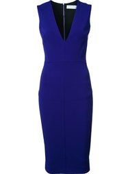 приталенное платье c V-образным вырезом  Victoria Beckham