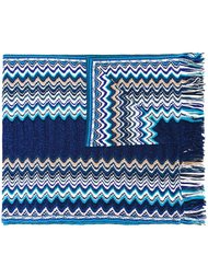 шарф зигзагообразной вязки   Missoni