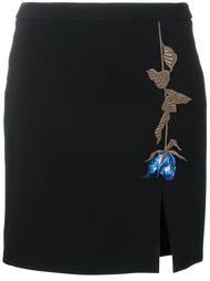 юбка мини с вышивкой Christopher Kane