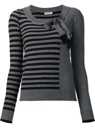 striped bow collar jumper Sonia Rykiel