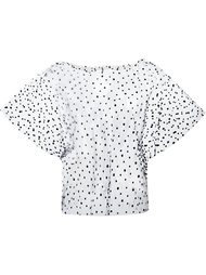 sheer polka dot blouse  Julien David