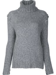 embellished roll-neck jumper  Beau Souci