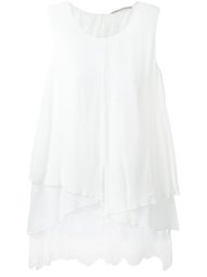 блузка с кружевным подолом Ermanno Scervino