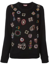 джемпер с отделкой стразами Lanvin