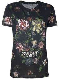футболка с цветочным принтом Alexander McQueen