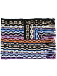 шарф волнистой вязки с бахромой Missoni