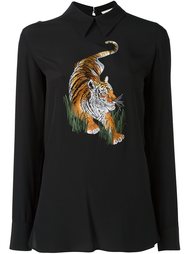 блузка с вышивкой тигра Stella McCartney