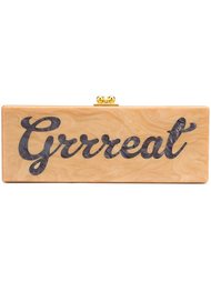 'grrreat' rectangular clutch Edie Parker