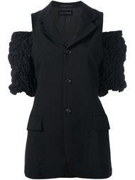 sleeveless jacket with ruffle detailing Comme Des Garçons Vintage
