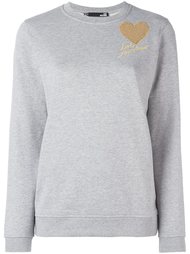 толстовка с логотипом из пайеток Love Moschino