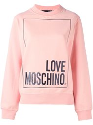толстовка с принтом-логотипом Love Moschino