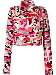 printed crop jacket Giuliana Romanno