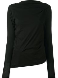 топ с длинными рукавами и драпировкой Ann Demeulemeester