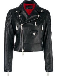 байкерская куртка со стегаными деталями Dsquared2