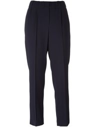 укороченные брюки со складками Brunello Cucinelli