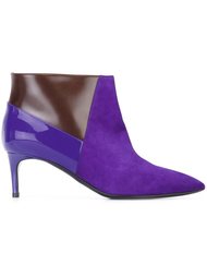 ботильоны с панельным дизайном на шпильке Pollini
