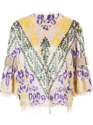 textured jacquard top Sacai