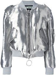 куртка-бомбер с отделкой металлик Off-White