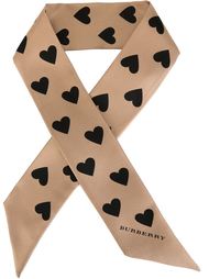 шарф с принтом сердец Burberry