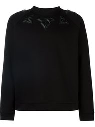 толстовка с геометрическими панелями Emporio Armani