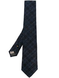 plaid tie Canali