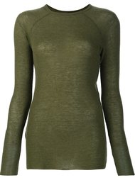 ribbed crew neck top Haider Ackermann
