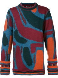 свитер с абстрактным узором Issey Miyake