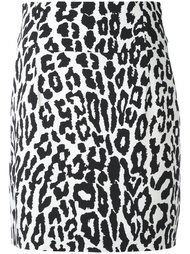 юбка с леопардовым принтом   Alexandre Vauthier