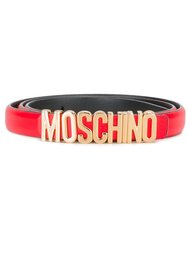 logo plaque belt Moschino