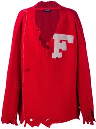 V-neck oversized sweater Raf Simons