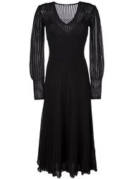 расклешенное вязаное платье Alexander McQueen
