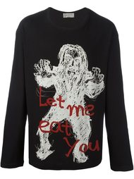 толстовка 'Let Me Eat You' Yohji Yamamoto